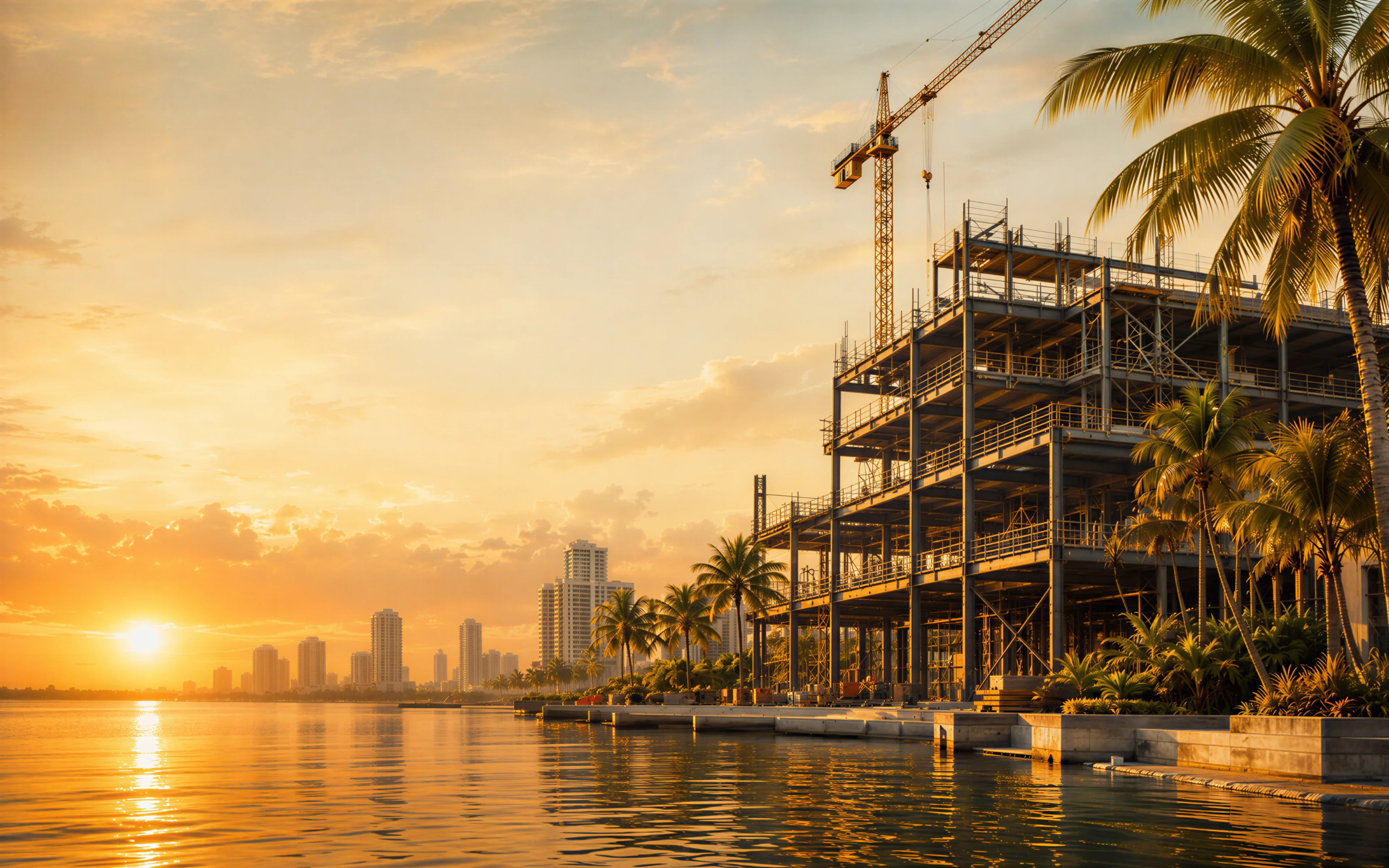 Daytime South Florida cityscape